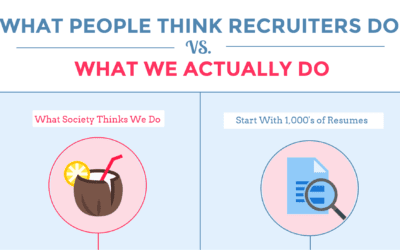 What People Think Recruiters Do Vs. What We Actually Do