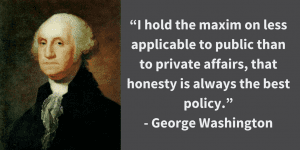 president quote by george washington with his picture