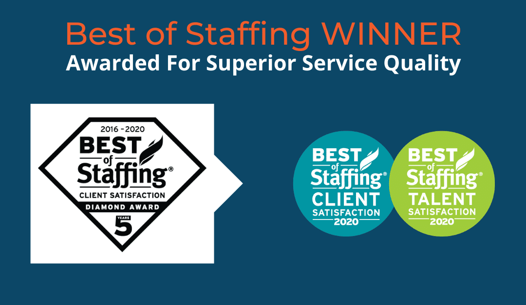 Capstone Search Advisors Wins ClearlyRated’s 2020 Best of Staffing Client Diamond Award for Service Excellence